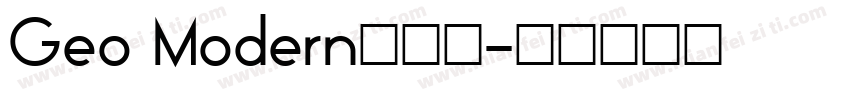 Geo Modern转换器字体转换